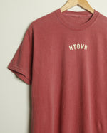 Mini HTOWN Midweight Vintage-Wash Tee (Faded Red/Khaki)