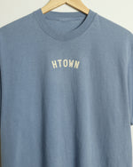 Mini HTOWN Midweight Vintage-Wash Tee (Faded Blue/Khaki)