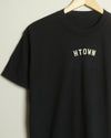 Mini HTOWN Midweight Vintage-Wash Tee (Faded Black/Khaki)