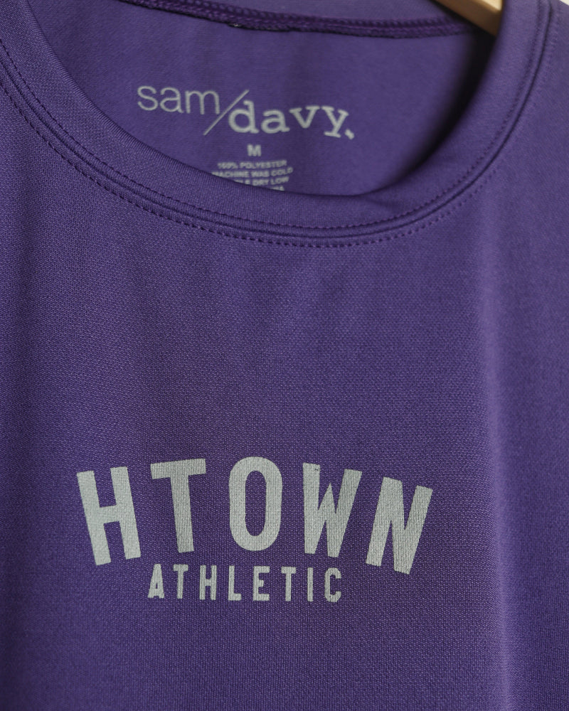 HTOWN Athletic Tee (Purple/Grey)