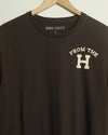 From the H Lightweight Tee (Mocha Brown/Cream)