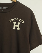 From the H Lightweight Tee (Mocha Brown/Cream)