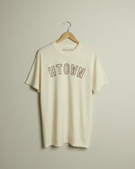 HTOWN Outline Midweight Vintage-Wash Tee (Latte/Brown)