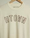 HTOWN Outline Midweight Vintage-Wash Tee (Latte/Brown)