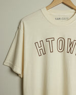 HTOWN Outline Midweight Vintage-Wash Tee (Latte/Brown)