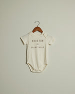 Houston is Everything Onesie (Cream/Metallic Rose)