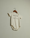 Houston is Everything Onesie (Cream/Metallic Rose)