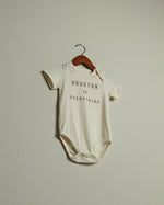 Houston is Everything Onesie (Cream/Metallic Rose)