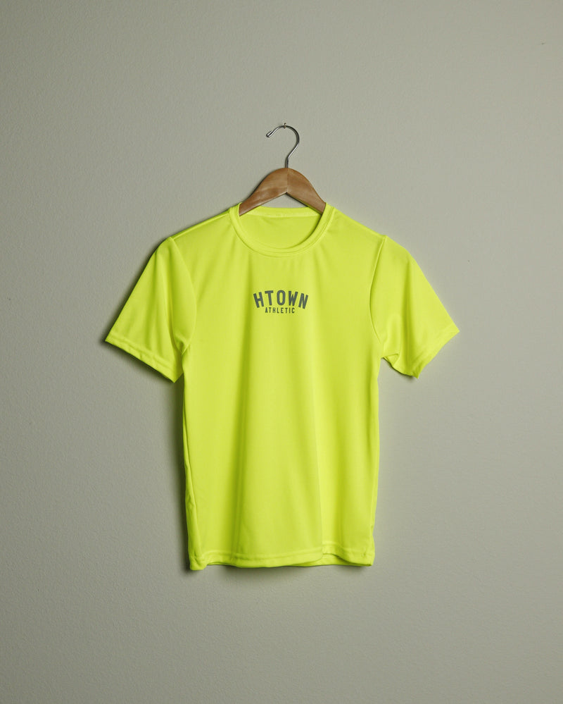 HTOWN Athletic Youth Tee (Neon Yellow/Grey)