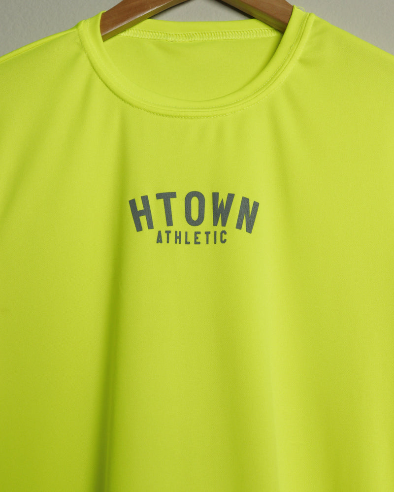 HTOWN Athletic Youth Tee (Neon Yellow/Grey)