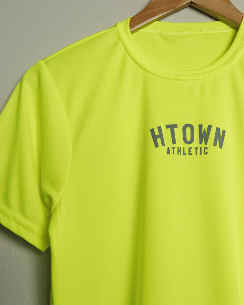 HTOWN Athletic Youth Tee (Neon Yellow/Grey)