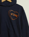 HTOWN Candy Heart Youth Hoodie (Navy/Orange)