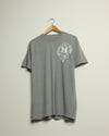 University of HTOWN Vintage-Wash Crest Tee (Grey/White)