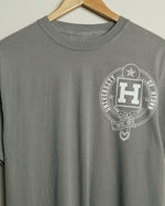 University of HTOWN Vintage-Wash Crest Tee (Grey/White)