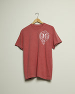 University of HTOWN Vintage-Wash Crest Tee (Red/White)