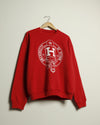 University of HTOWN Crest Crewneck Sweatshirt (Red/White)