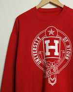 University of HTOWN Crest Crewneck Sweatshirt (Red/White)