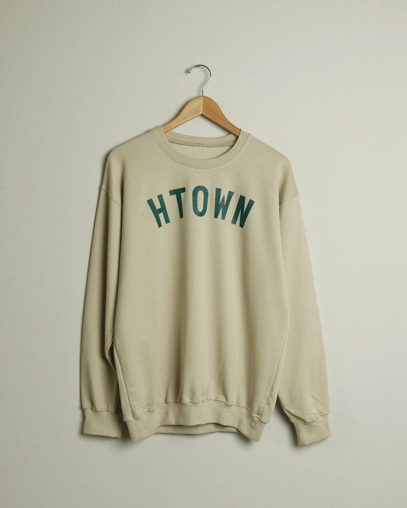 HTOWN Crewneck Sweatshirt (Khaki/Forest Green)