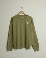 From the H Crewneck Sweatshirt (Sage Green/Khaki)