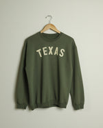 The TEXAS Crewneck Sweatshirt (Military Green/Khaki)