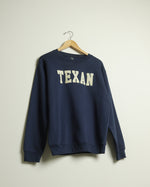 Texan Collegiate Crewneck Sweatshirt (Navy/Khaki)