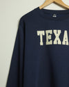 Texan Collegiate Crewneck Sweatshirt (Navy/Khaki)