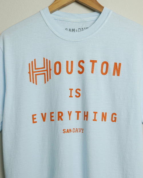 Sam & Davy for the Houston Dash Houston is Everything Tee (Sky Blue/Orange)