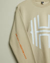 Sam & Davy for the Houston Dash H Logo Crewneck Sweatshirt (Khaki/Skyblue/Orange)