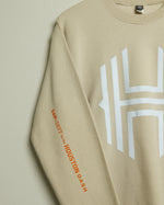 Sam & Davy for the Houston Dash H Logo Crewneck Sweatshirt (Khaki/Skyblue/Orange)