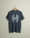 Sam & Davy for the Houston Dash H Logo Tee (Deep Blue/Sky Blue)