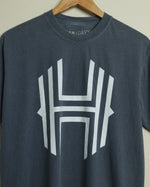 Sam & Davy for the Houston Dash H Logo Tee (Deep Blue/Sky Blue)