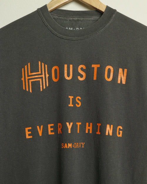 Sam & Davy for the Houston Dash Houston is Everything Tee (Charcoal Grey/Orange)