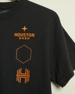 Sam & Davy for the Houston Dash Deconstructed Logo Tee (Black/Orange)