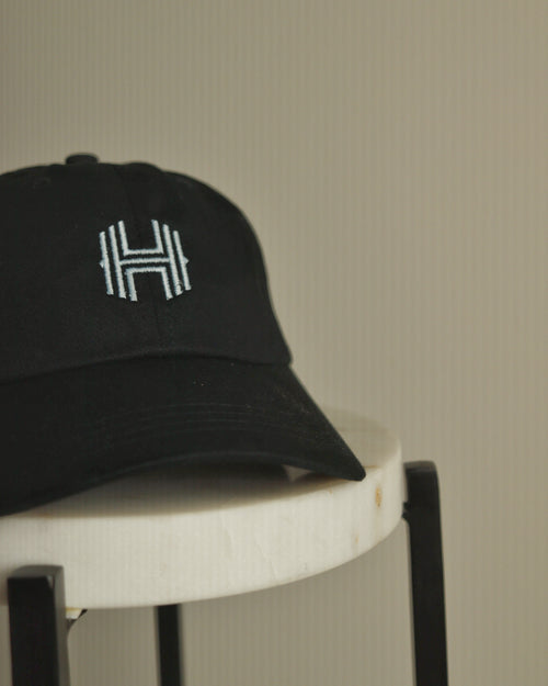 The Houston Dash H Dad Hat (Black/Sky Blue)