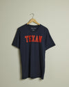 The Texan Collegiate Tee (Navy/Red)