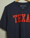 The Texan Collegiate Tee (Navy/Red)