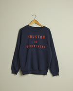 The Houston is Everything Crewneck (Unisex Navy/Red)