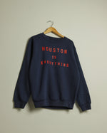 The Houston is Everything Crewneck (Unisex Navy/Red)