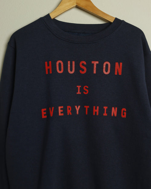 The Houston is Everything Crewneck (Unisex Navy/Red)