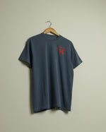 From the H Midweight Vintage-Wash Tee (Faded Navy/Red)