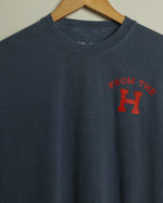 From the H Midweight Vintage-Wash Tee (Faded Navy/Red)