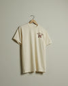 From the H Midweight Vintage-Wash Tee (Cream/Oxblood Red)