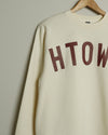 The HTOWN Crewneck (Eggshell/Oxblood)