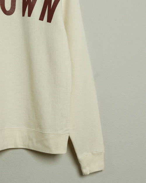 The HTOWN Crewneck (Eggshell/Oxblood)