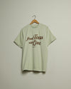 from Texas with Love Heavyweight Open Weave Tee (Pale Green/Brown)