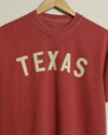 Texas Vintage-Wash Tee (Faded Red/White)