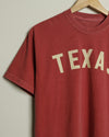Texas Vintage-Wash Tee (Faded Red/White)