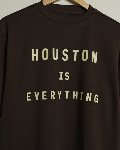 Houston is Everything Pima Cotton Tee (Brown/Khaki)