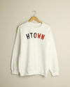 HTOWN Two-Tone Crewneck Sweatshirt (White/Navy/Red)