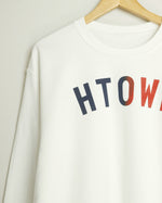 HTOWN Two-Tone Crewneck Sweatshirt (White/Navy/Red)